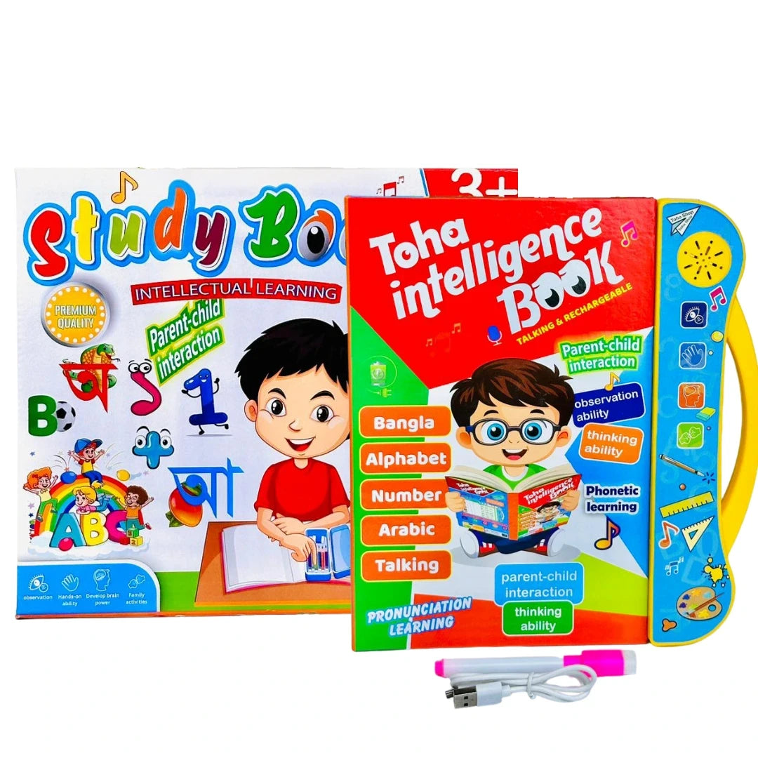 Toha Intelligence Talking Book for Kids (Rechargeable) with Free Magic Water Book